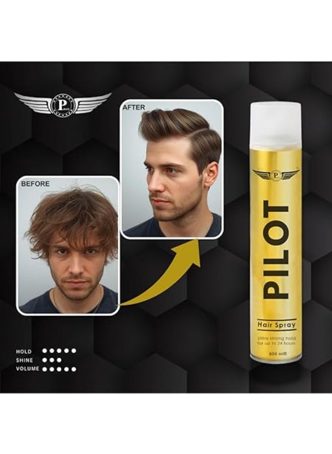 بايلوت بخاخ تثبيت الشعر بايلوت 600 مل – تثبيت طويل الأمد حتى 24 ساعة، لمسة صالون احترافية - Image 2